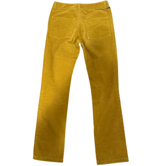 Mountain Khakis Women's Mustard Yellow Corduroy Pants Button Fly 28x30 - Picture 2 of 4